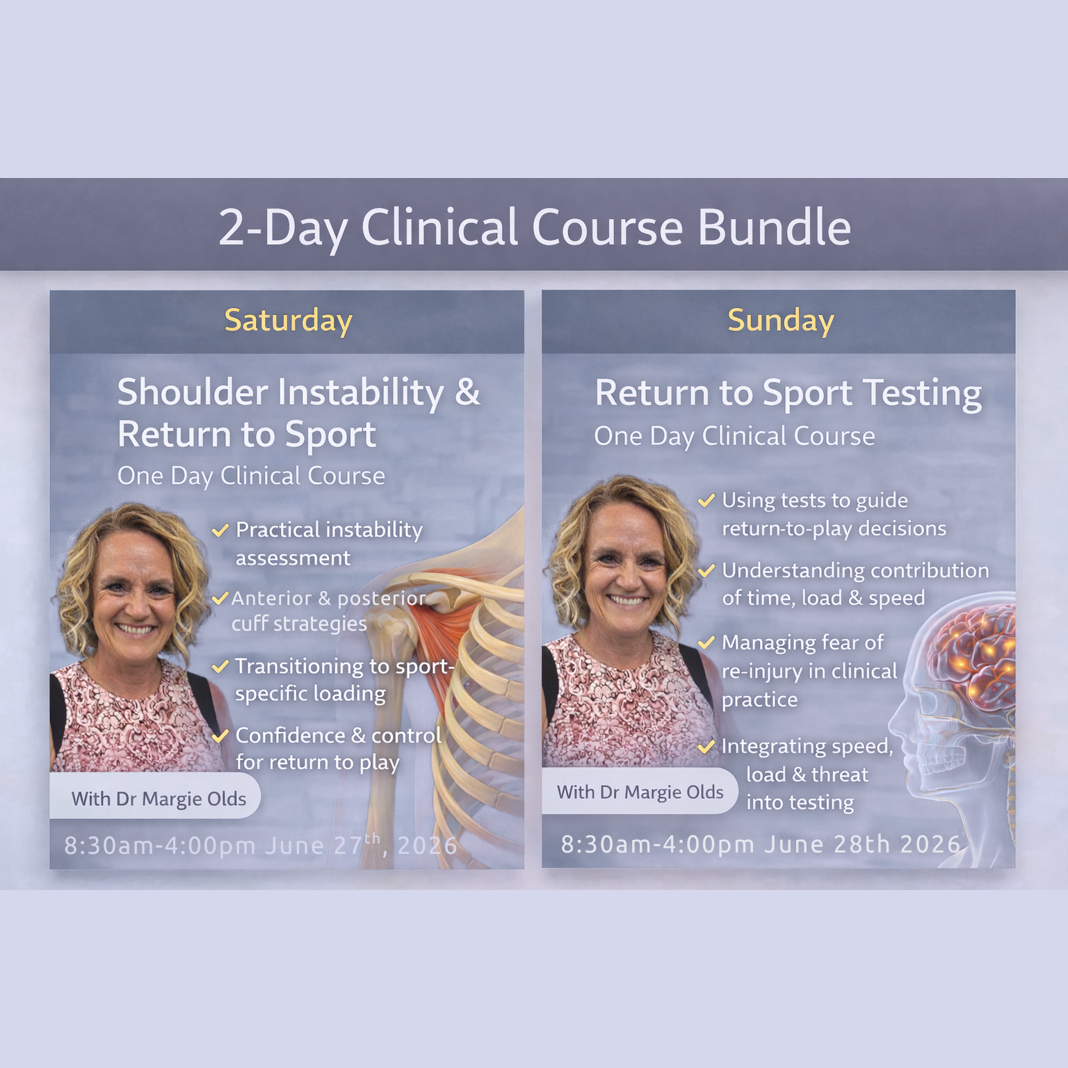 Seminar Bundle: Shoulder Instability & Return to Play (June 27th & 28th 2026)